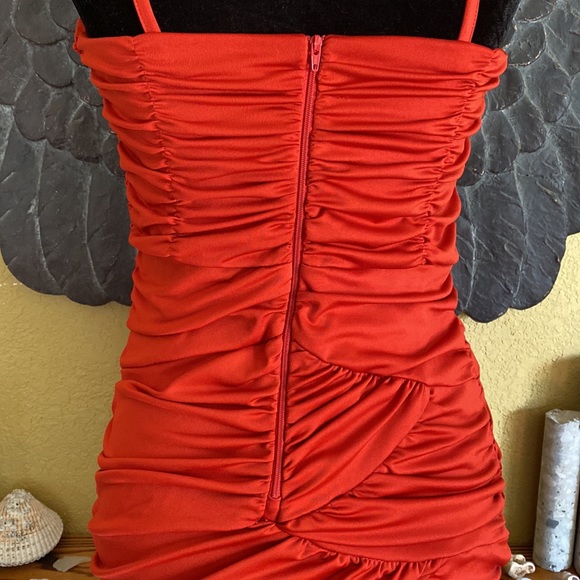 H&M Red Fancy Cocktail Dress - Picture 6 of 9
